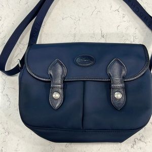 Longchamp nylon and leather bag